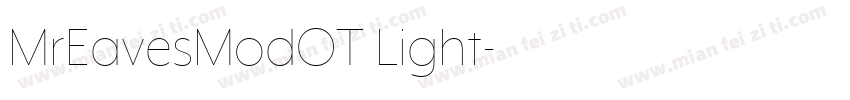 MrEavesModOT Light字体转换